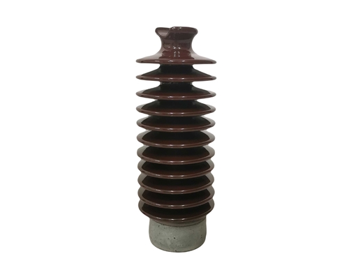 Getriebe Brown glasierte Linie Posten-Isolator des Porzellan-12.5kN
