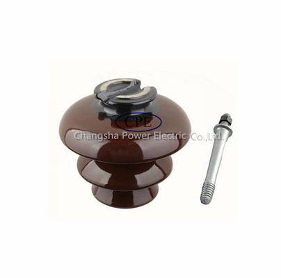 11kv verfügbare Brown Farbe halb Pin Type Porcelain Insulator Oem