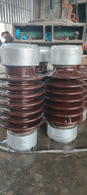 Glasur-Stations-Posten-Porzellan-Isolator TR-208 8.9kN ANSI Brown