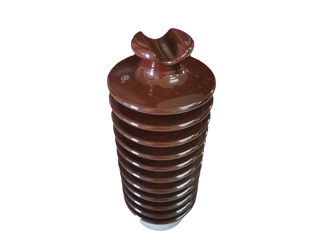 Getriebe Brown glasierte Linie Posten-Isolator des Porzellan-12.5kN