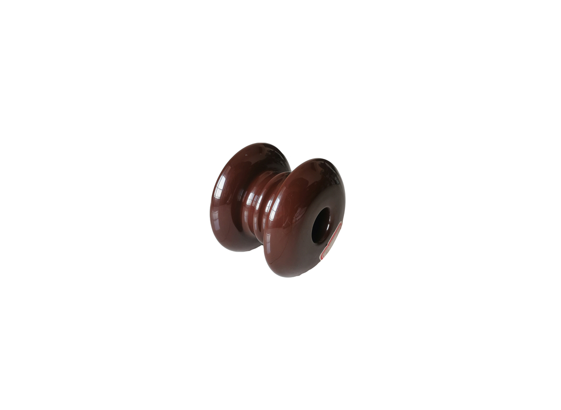 Spezielle entworfene Porzellan-Spulen-Isolatoren Brown-Höhen-93mm