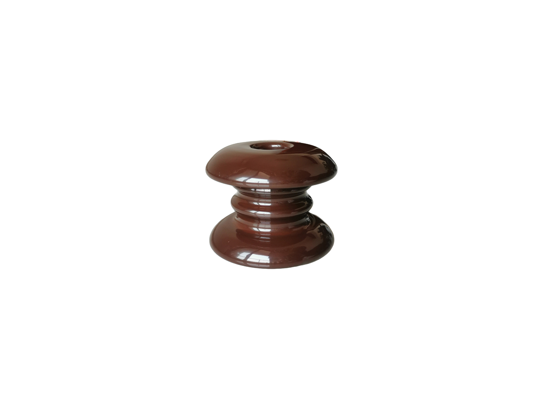 Spezielle entworfene Porzellan-Spulen-Isolatoren Brown-Höhen-93mm