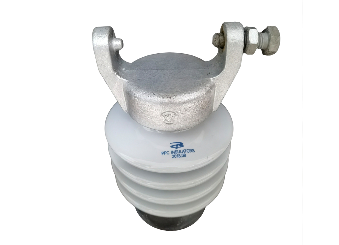 Spröde Porzellan-Antilinie Posten-Isolator Iecs 60168 hellgrau