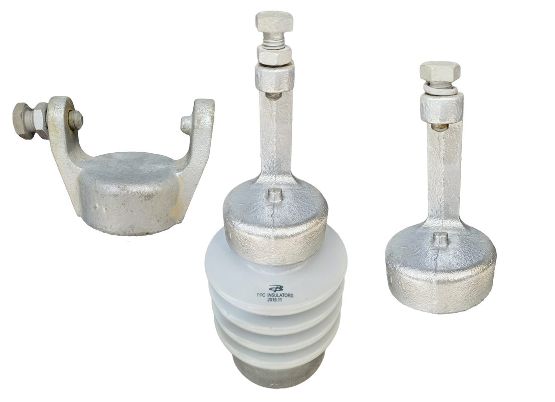 Helles Gray Line Post Porcelain Insulators ANSI