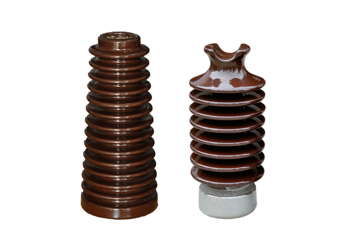 Höhe 12.5kN Browns 381mm Porzellan-Posten-Isolatoren für Electric Power-Verteilung