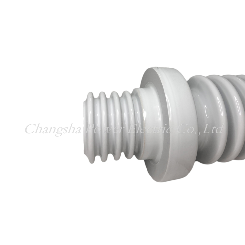 Weiße glasig-glänzende Gas Isolierporzellan-Buchse Iecs 25.8kv