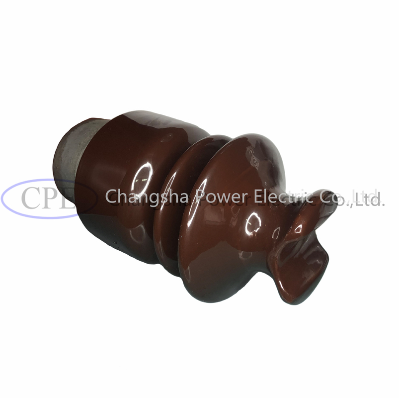 ODM Brown glasierte Porzellan Pin Post Insulator With Hardware