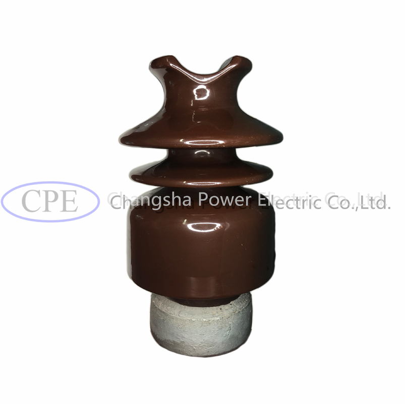 ODM Brown glasierte Porzellan Pin Post Insulator With Hardware