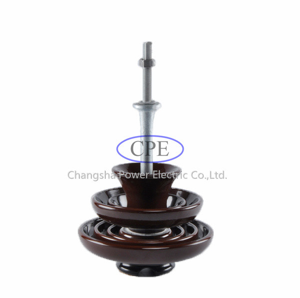 Porzellan Pin Insulators For Distribution Lines 33kv P-33-Y Brown