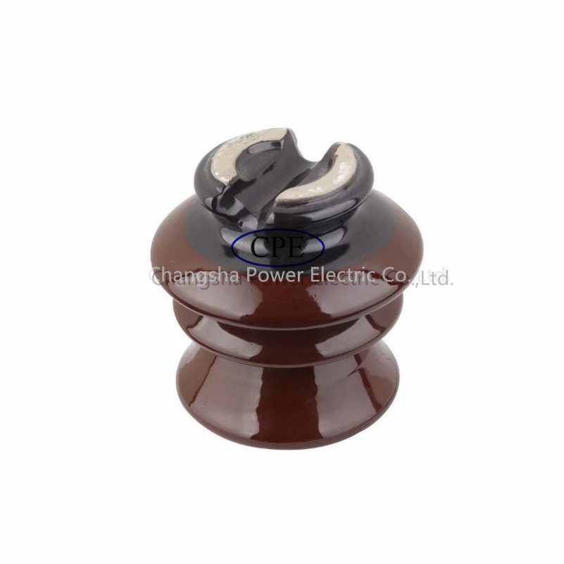 11kv verfügbare Brown Farbe halb Pin Type Porcelain Insulator Oem